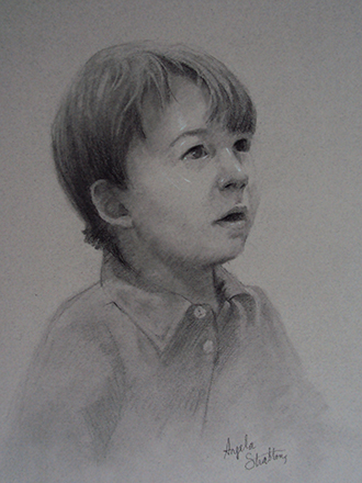 Stratton - Surprise - Charcoal Pencil - 13in x 9in