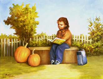 Stratton - Reading - Oil - 20in x 16in
