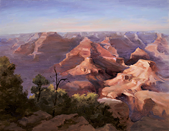 Stratton - Late Day at the West Rim - Oil - 14in x 18in