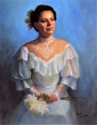 Stratton - Ruffels and Lace - Oil - 20in x 16in