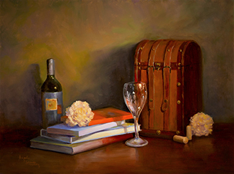 Stratton - Wine Box - Oil - 18in x 24in